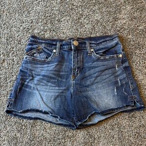 Rock & Republic Blue Jean Shorts Distressed